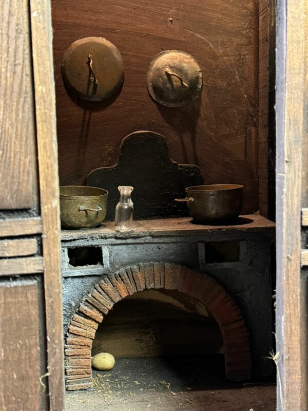 Scoglio presepe completo osteria casa 130x60x155cm - immagine 13