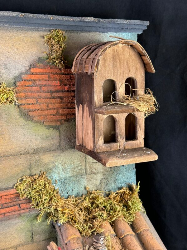 Scoglio presepe completo osteria casa 130x60x155cm - immagine 6