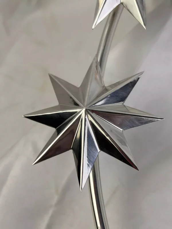 Stellario 30 cm ottone Bagno argento - immagine 2