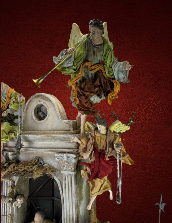 Presepe Napoletano completo 73x40x100cm - immagine 7