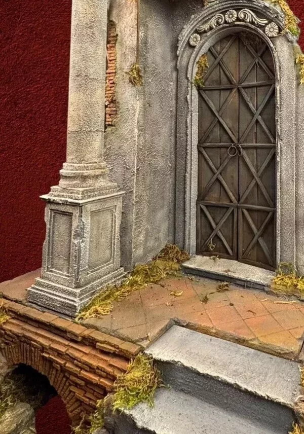 Scoglio presepe completo 60 cm x 95 cm - 130 cm altezza - immagine 3