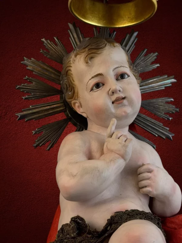 Bambinello Gesu' 26 x 26 x 70 cm - immagine 7