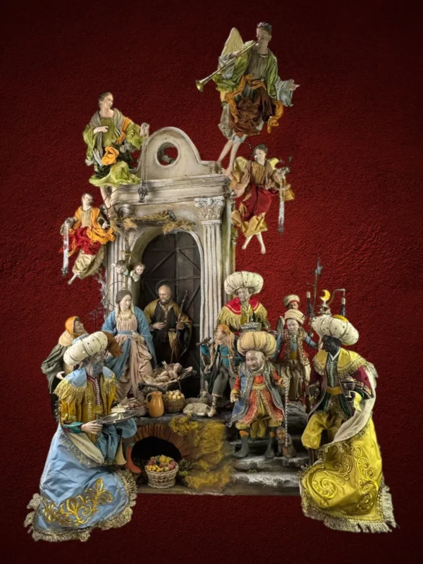 Presepe Napoletano completo 73x40x100cm