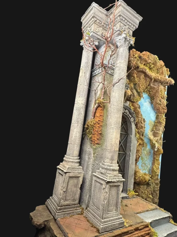 Scoglio presepe completo 60 cm x 95 cm - 130 cm altezza - immagine 2