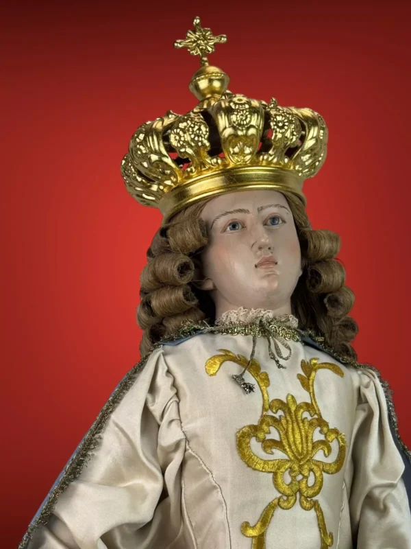 Statua Madonna Assunta vestita immacolata arte sacra 120 cm venerazione Santa - immagine 4