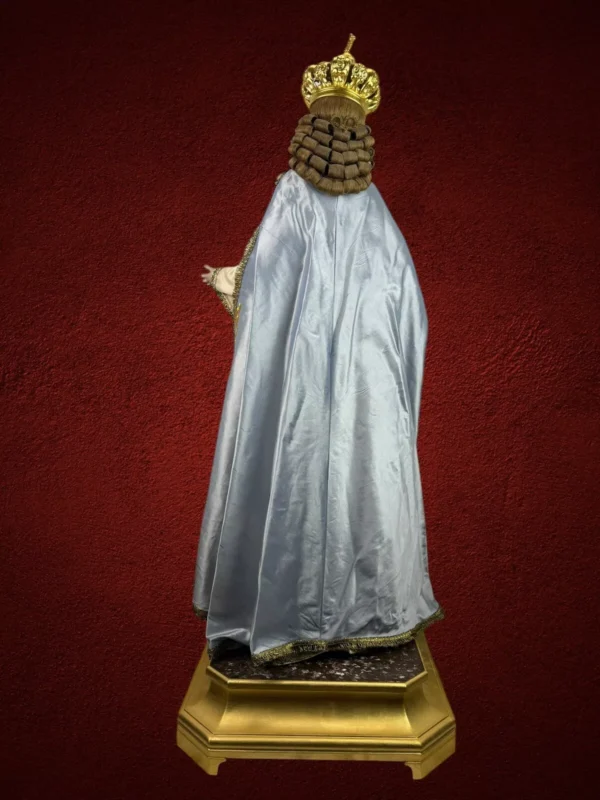Statua Madonna Assunta vestita immacolata arte sacra 120 cm venerazione Santa - immagine 3