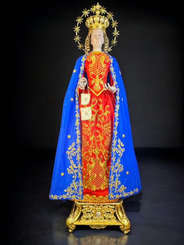 Madonna Del Carmine 190 cm statua processionale - immagine 2