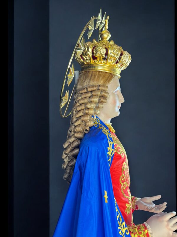 Madonna Del Carmine 190 cm statua processionale - immagine 3