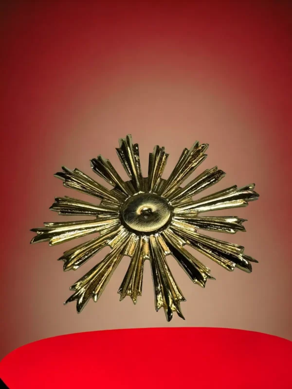 Raggiera metallo 6,5 cm ottone - immagine 2