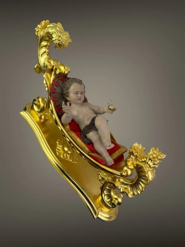 Culla con Bambino Gesu' 32 cm - immagine 5
