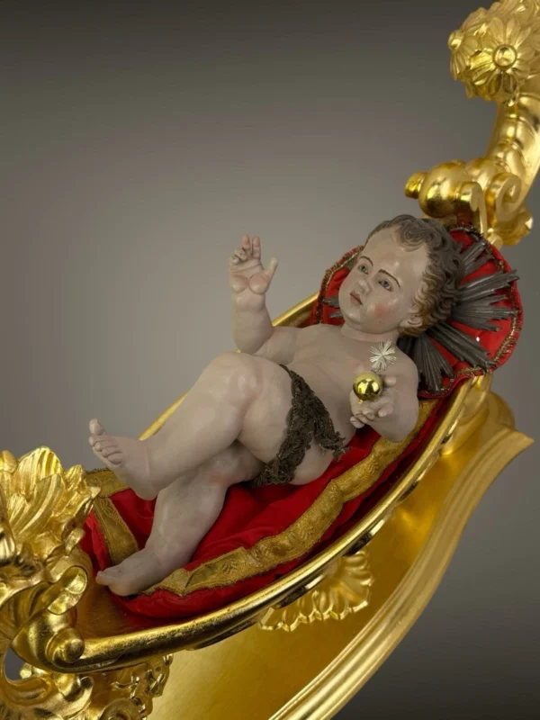 Culla con Bambino Gesu' 32 cm - immagine 6